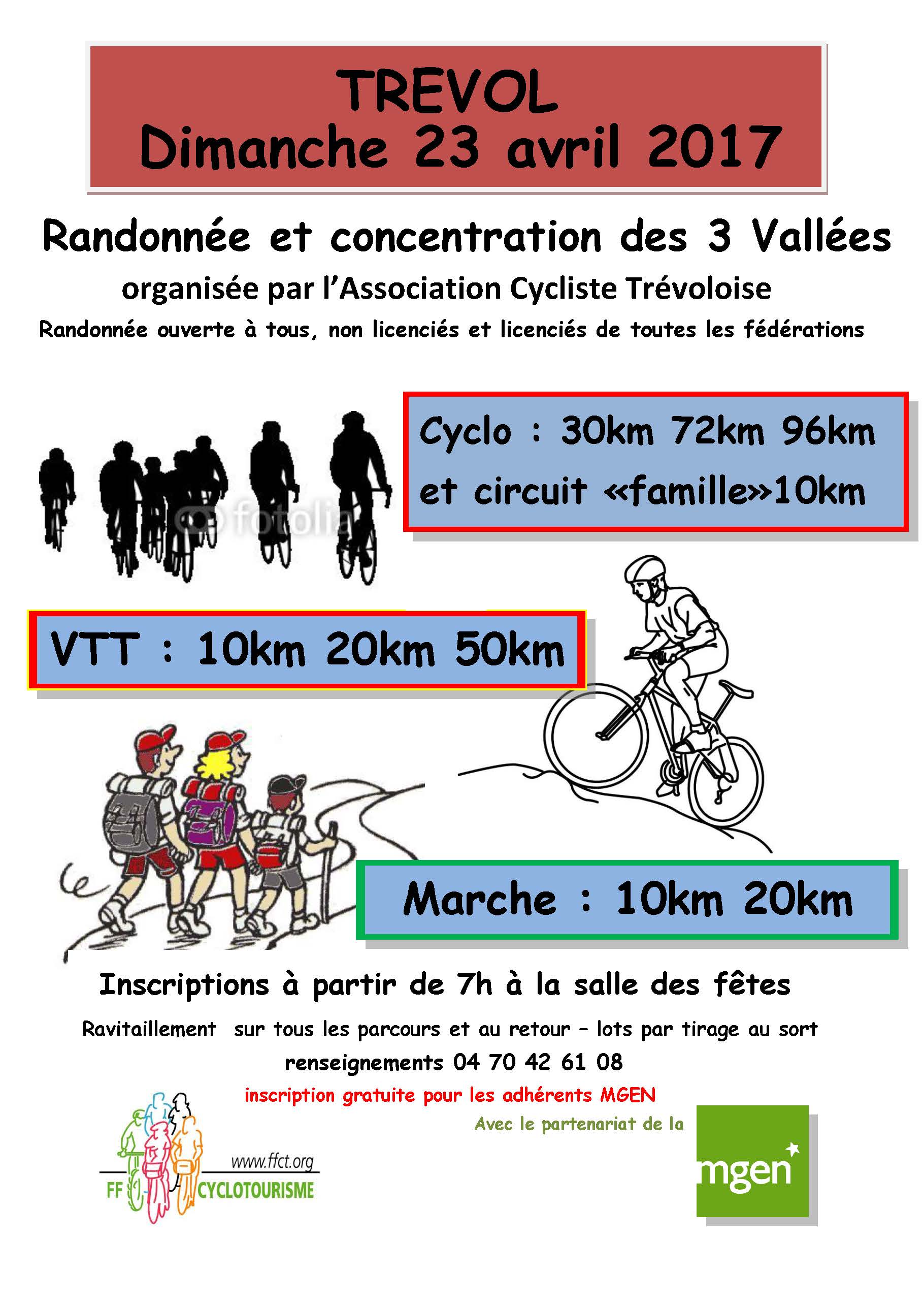Rando des 3 vallées  TREVOL ( 03)