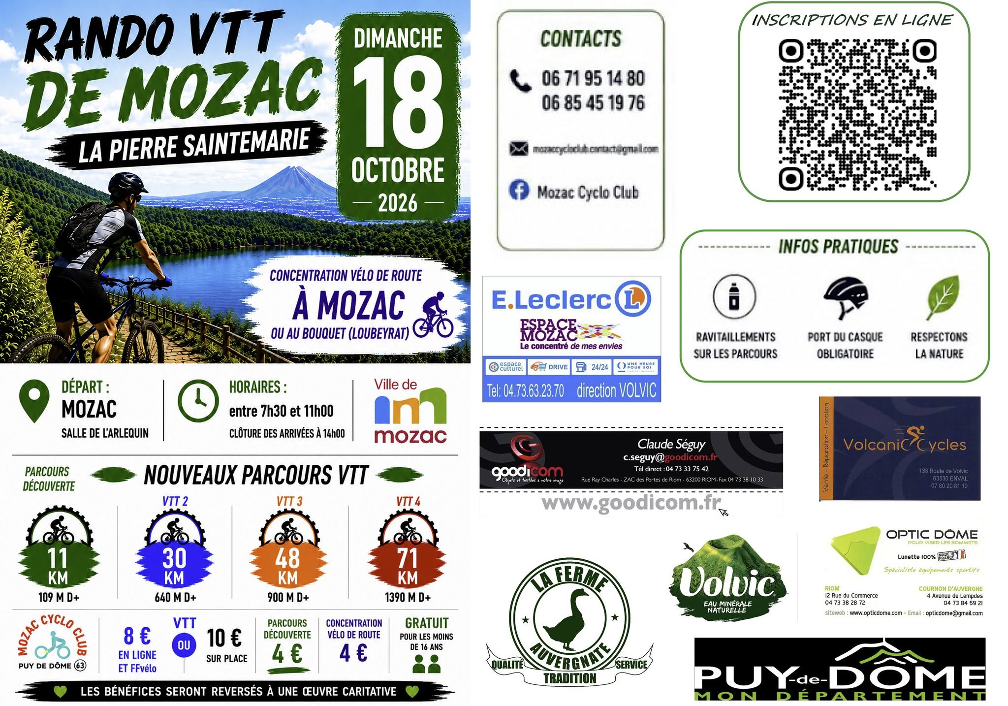 Rando VTT : La Pierre Saintemarie (Mozac)