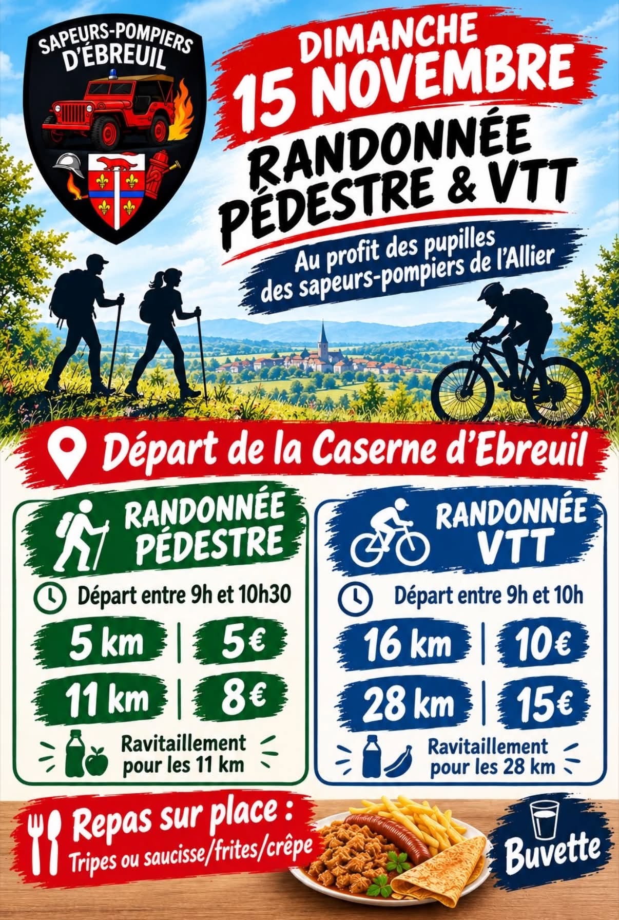 Rando pédestre et VTT (Ebreuil)