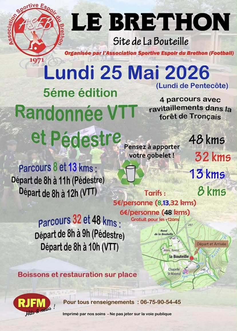 Randonnée VTT et pédestre (Le Brethon)