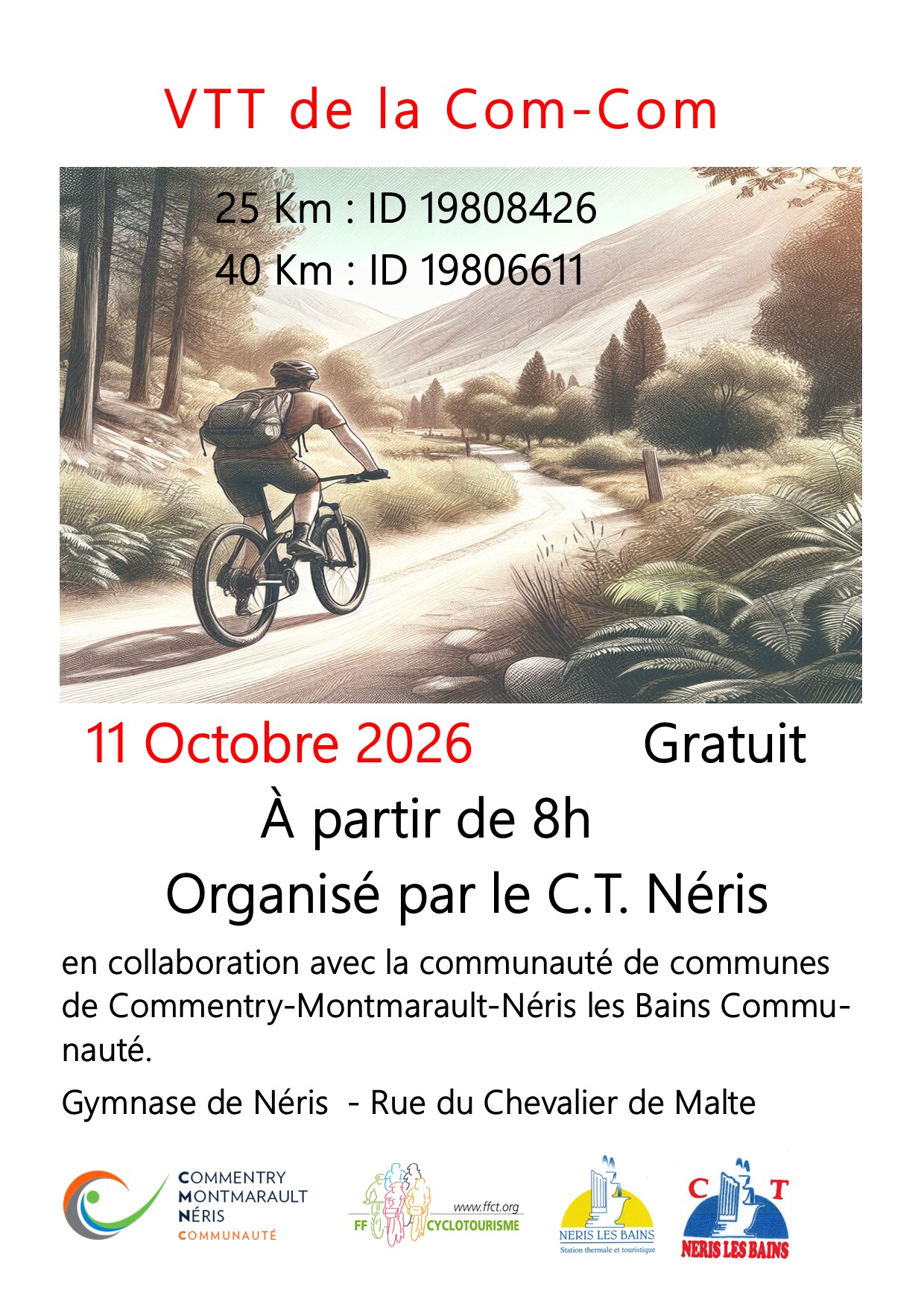 VTT de la COMCOM (Néris les Bains)
