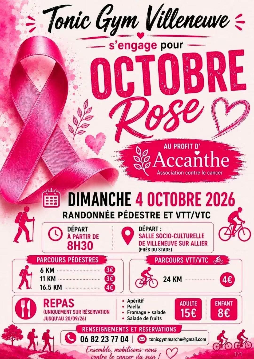 Octobre Rose (Villeneuve sur Allier)