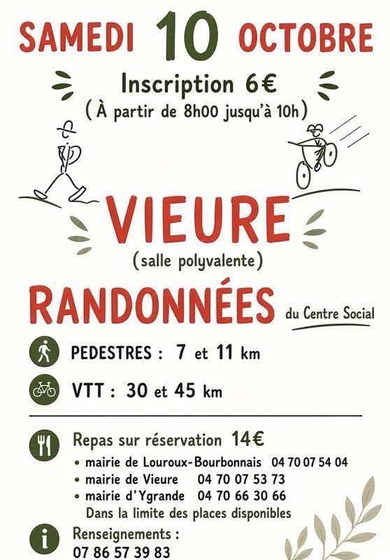 Rando pédestre et VTT (Vieure)