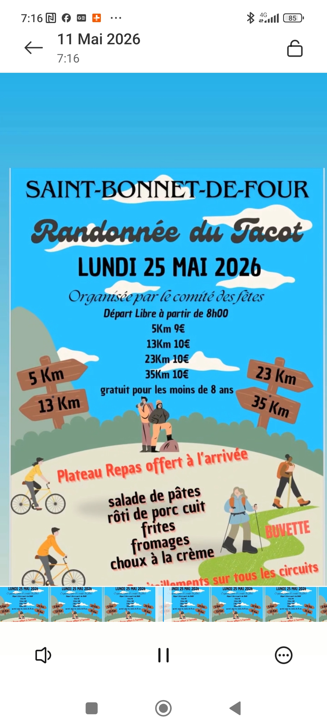 Randonnée du tacot (St Bonnet de four)